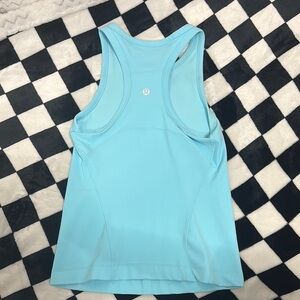 lululemon athletica Blue Fitted Cut Out Tank Top BRAND NEW